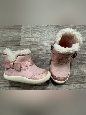 Stride Rite toddler girl pink boots size 6